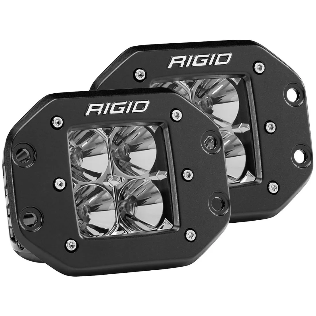 Rigid D-Series PRO Flood Flush Mounts Pair
